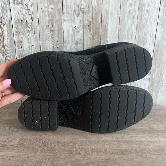 Fly London Black Patent Leather Mary Jane Wedge Shoes