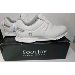 FootJoy Pro SL BOA White Leather Golf Shoes Size Men's 8M 53078