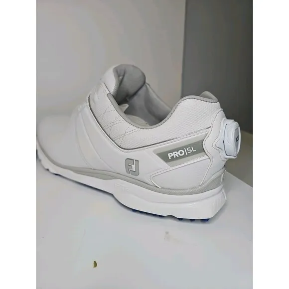 FootJoy Pro SL BOA White Leather Golf Shoes Size Men's 8M 53078