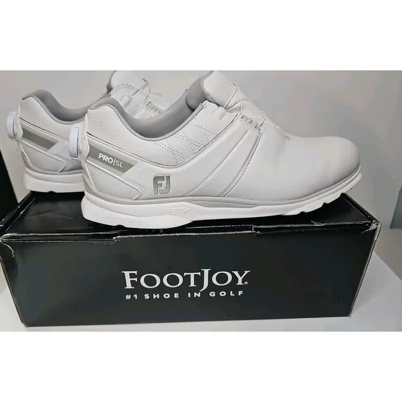 FootJoy Pro SL BOA White Leather Golf Shoes Size Men's 8M 53078