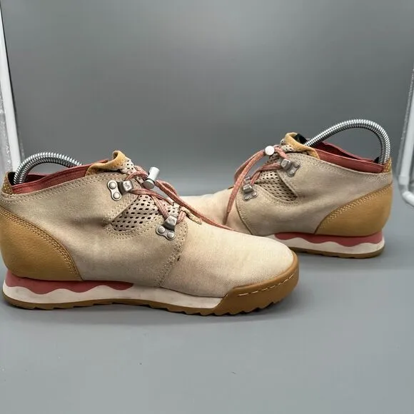Forsake Contour Air Women's 8 Sand Suede Lace Up Low Top Round Toe Hiking Shoe