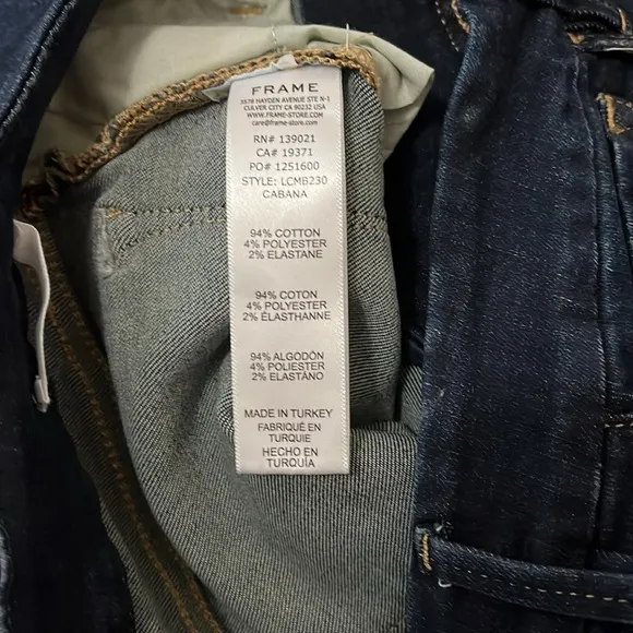 Frame Women’s Le Crop Mini Boots Jeans Size 26