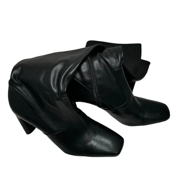 FRANCO SARTO Flexa Tall Over the Knee Black Boots Women's Size 10 m New $220