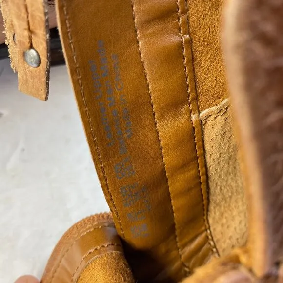 Franco Sarto HYLA Burnished Brown/ Tan Leather Booties Size 8.5 M