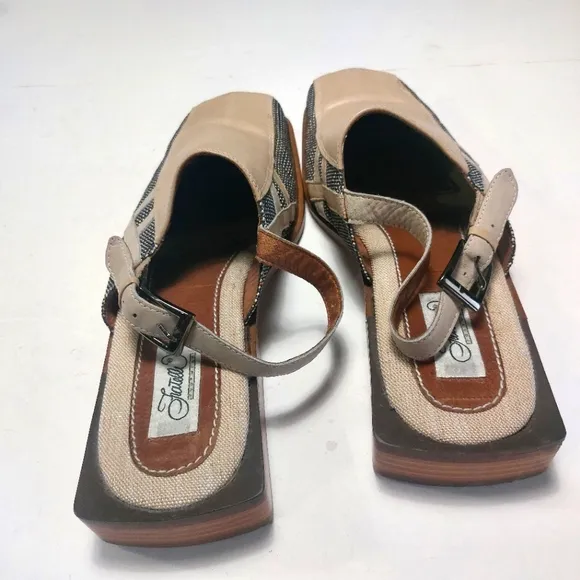 FRATELLI Men's Beige and Black Slip-On Leather Shoes Size 12