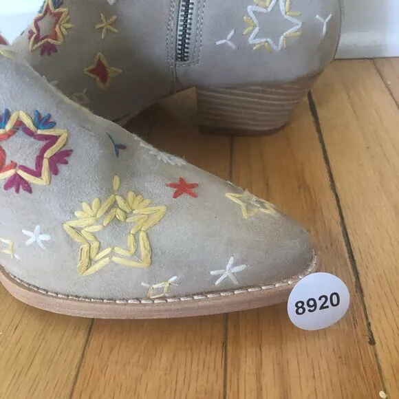 Free People Women's Bowers Embroidered Boots Size EU 39/US 9