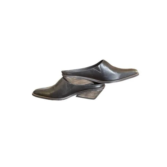 Free People Black Tallulah Mule Woman Shoes