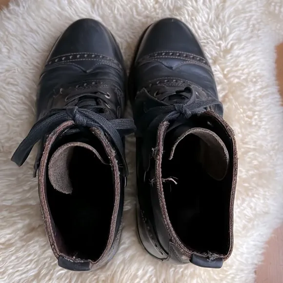 Frye Brogue Wingtip Boots