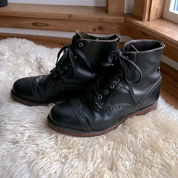 Frye Brogue Wingtip Boots