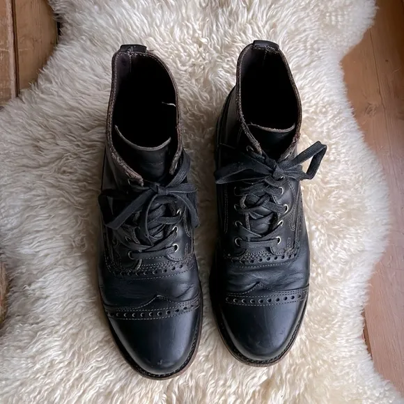 Frye Brogue Wingtip Boots