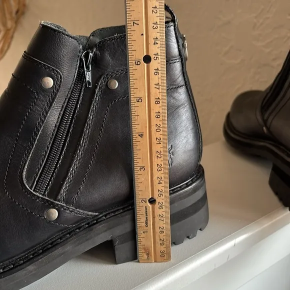Frye Men’s Commando Zip Boots Size 10.5 Black Leather