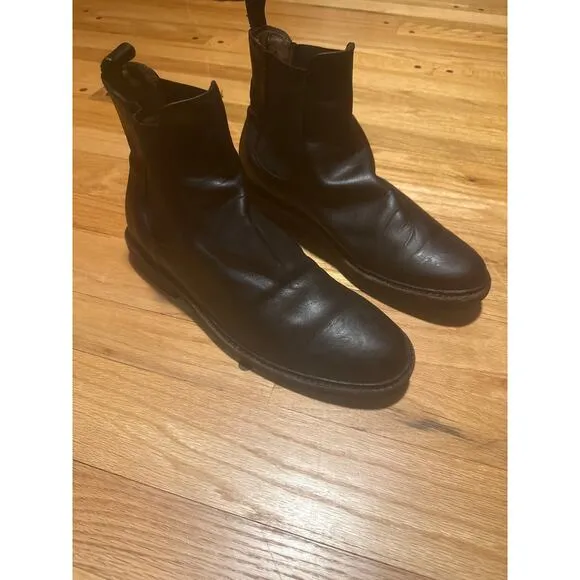 Frye Men’s Sz 10.5 Black Leather Boots Tyler Flex Chelsea