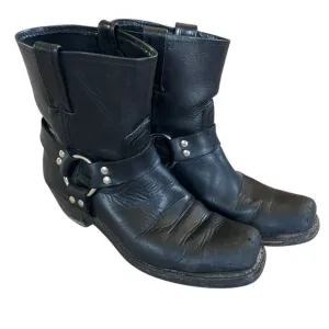 Frye O-Ring Harness Moto Boots Black