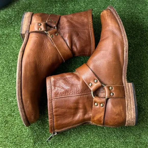 Frye Phillip Harness Short Ankle Mens Boots