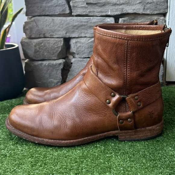 Frye Phillip Harness Short Ankle Mens Boots