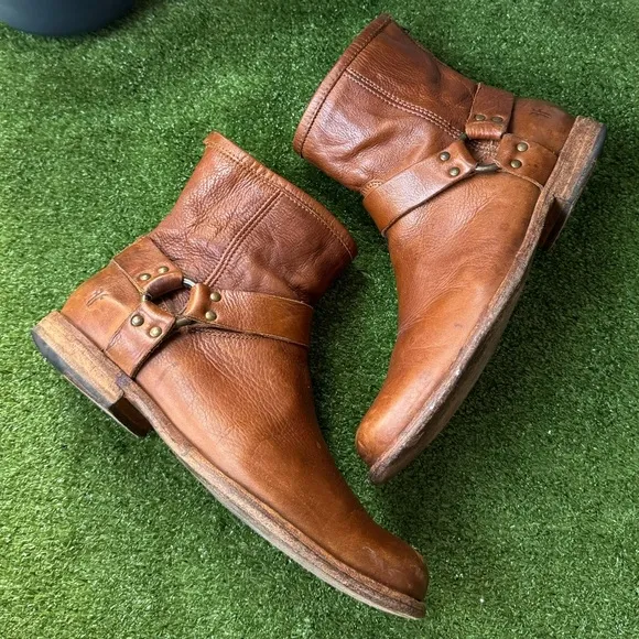 Frye Phillip Harness Short Ankle Mens Boots
