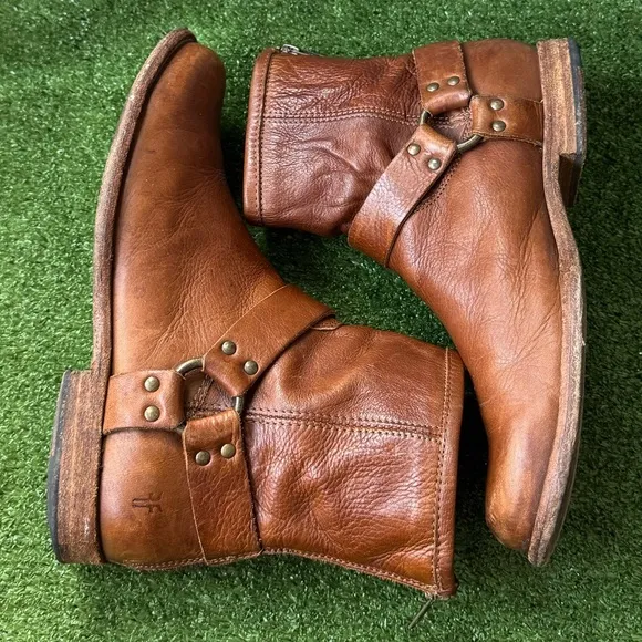 Frye Phillip Harness Short Ankle Mens Boots