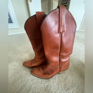 Frye Western brown leather boots. Men’s‎ 10D