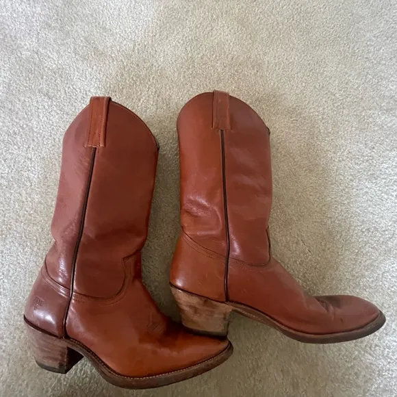 Frye Western brown leather boots. Men’s‎ 10D