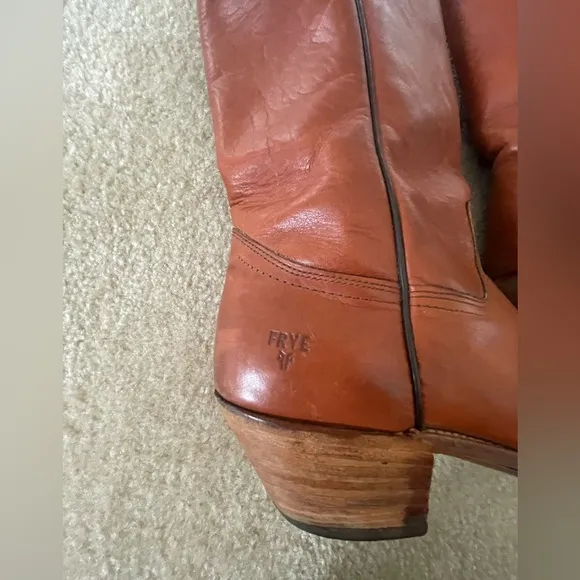 Frye Western brown leather boots. Men’s‎ 10D
