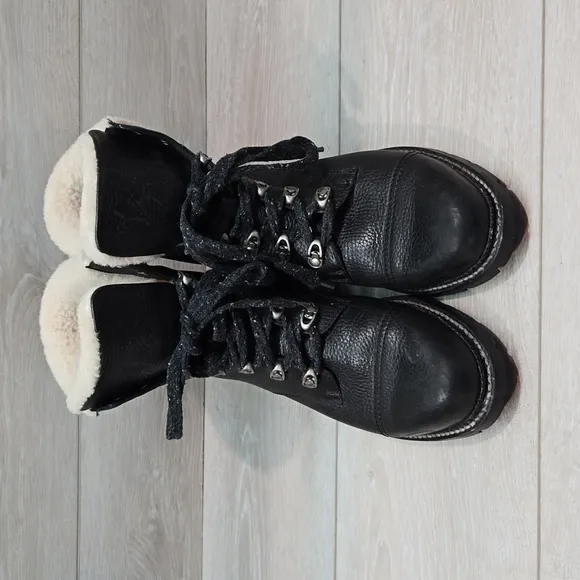 Frye Women Samantha Leather Boots moto shoes sz 10B
