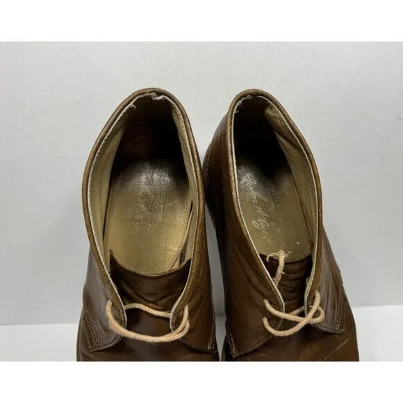 Frye John Addison Chukka Leather Boots Men's Size 11 D 88092 Brown
