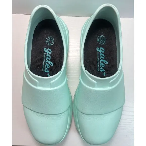 Gales Frontline Nurse Shoes Footwear Women's Size 7 Mint Teal‎ Pull On Non-Slip