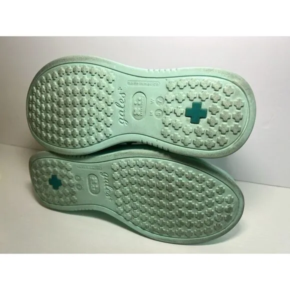 Gales Frontline Nurse Shoes Footwear Women's Size 7 Mint Teal‎ Pull On Non-Slip