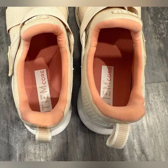 Gently worn Tiem size 8.5 slip on tennis shoes