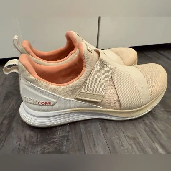 Gently worn Tiem size 8.5 slip on tennis shoes