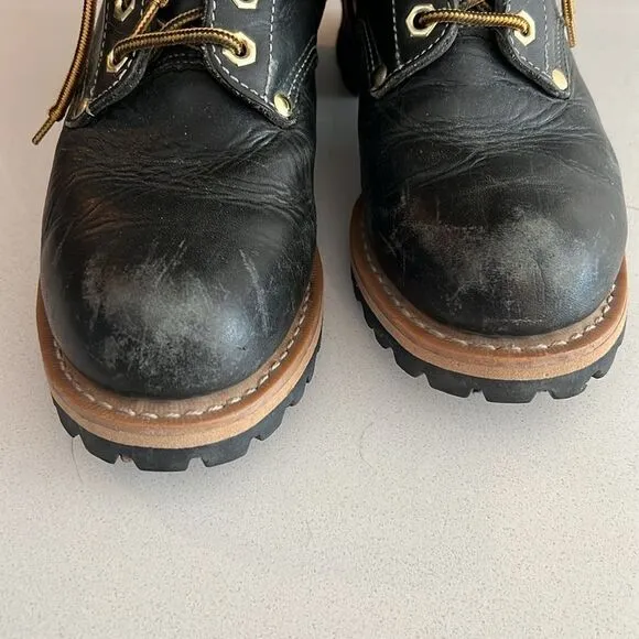 Georgia Logger Leather Work Boots Men 6.5 M