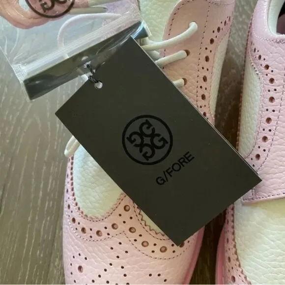 G/Fore Longwing Gallivanter Golf Shoes Pebble Leather Blush 8 G4LA23EF11 NWT