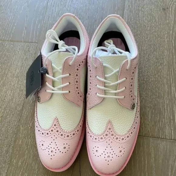 G/Fore Longwing Gallivanter Golf Shoes Pebble Leather Blush 8 G4LA23EF11 NWT