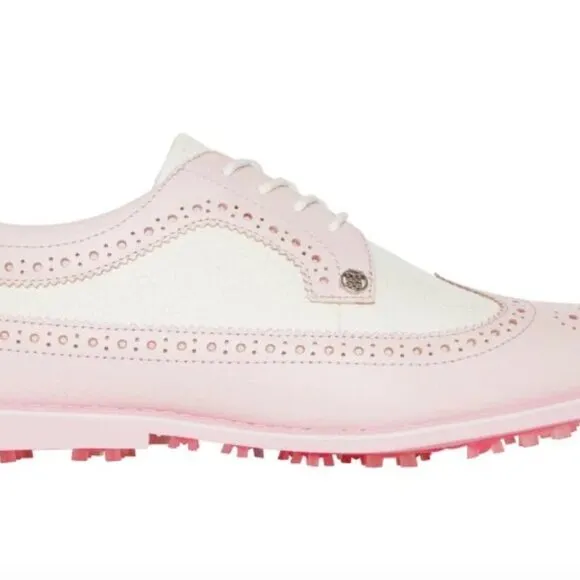 G/Fore Longwing Gallivanter Golf Shoes Pebble Leather Blush 8 G4LA23EF11 NWT