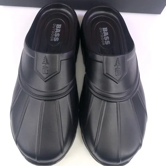 G.H Bass &amp; Co. Outdoor Field Slide Slip Camping Black Men's Shoes