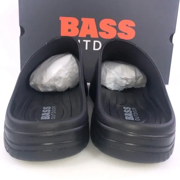 G.H Bass &amp; Co. Outdoor Field Slide Slip Camping Black Men's Shoes