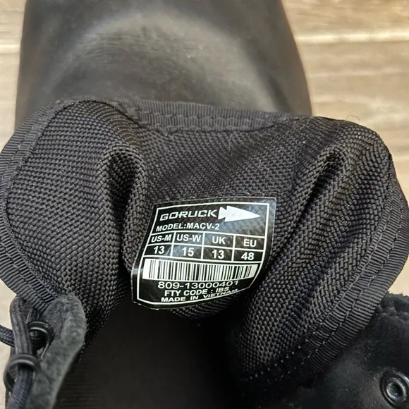Goruck MACV-2 Mid Top Boot Men’s Size 13