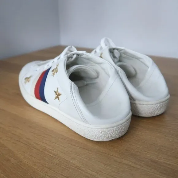 Gucci Ace Web Bees and Stars Sneakers Size 36.5 / US 6.5