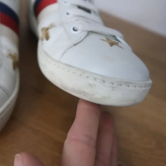 Gucci Ace Web Bees and Stars Sneakers Size 36.5 / US 6.5