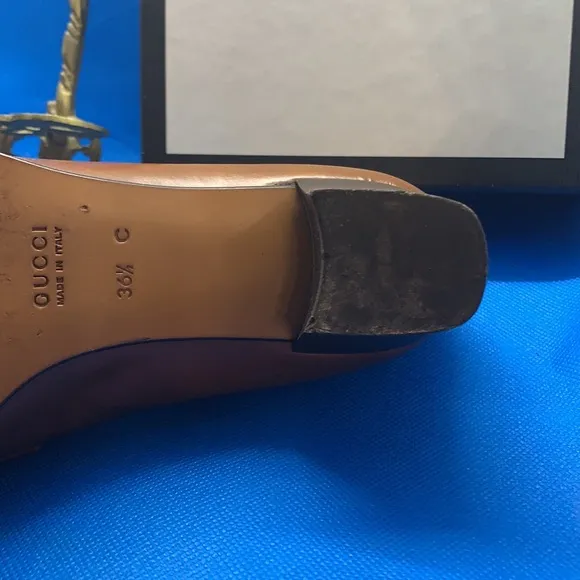 Gucci leather Heeled shoes style #100 1061 36.5 C
