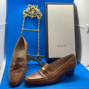 Gucci leather Heeled shoes style #100 1061 36.5 C