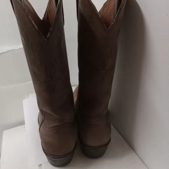 Guide Gear Cowboy Boots Suede Leather  Brown Size 8D