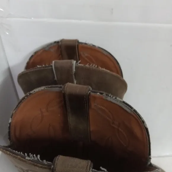 Guide Gear Cowboy Boots Suede Leather  Brown Size 8D