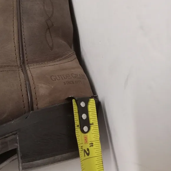Guide Gear Cowboy Boots Suede Leather  Brown Size 8D