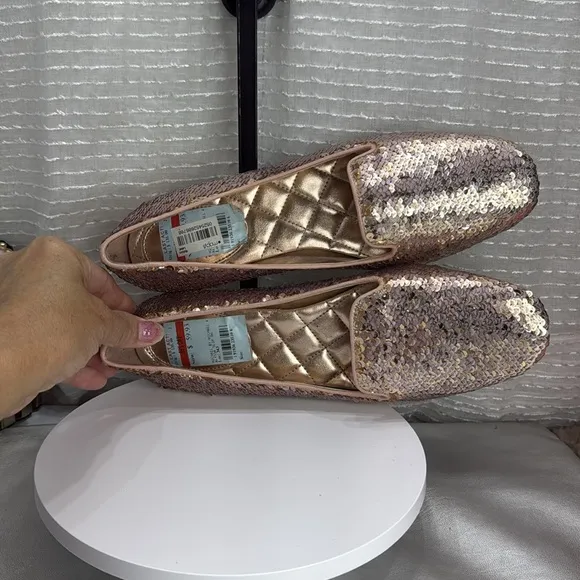 (H5)MICHAEL KORS ALYSSA SLIP ON BALLET SLIP-ON FLATS FOR WOMEN LOAFERS,size 8.5M