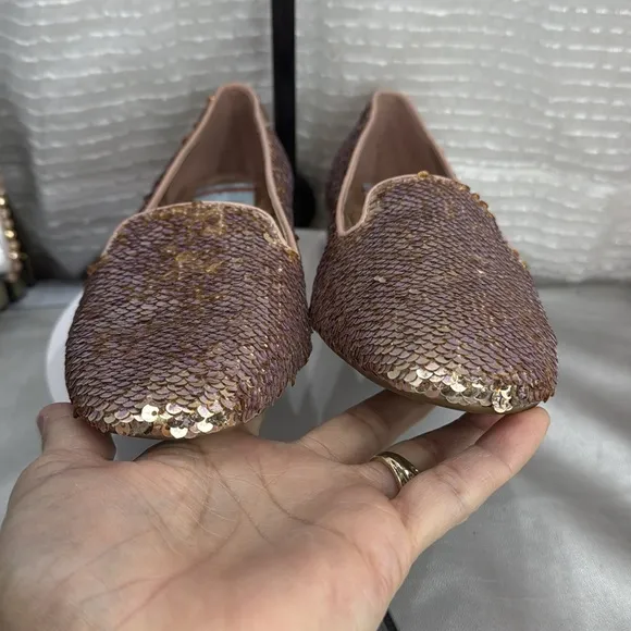 (H5)MICHAEL KORS ALYSSA SLIP ON BALLET SLIP-ON FLATS FOR WOMEN LOAFERS,size 8.5M