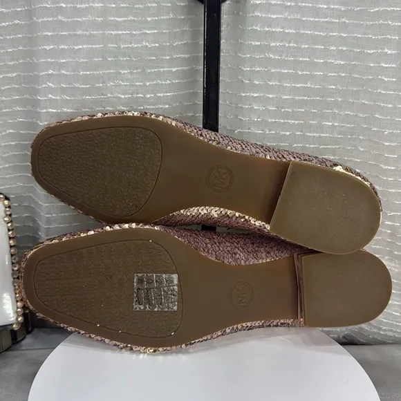 (H5)MICHAEL KORS ALYSSA SLIP ON BALLET SLIP-ON FLATS FOR WOMEN LOAFERS,size 8.5M