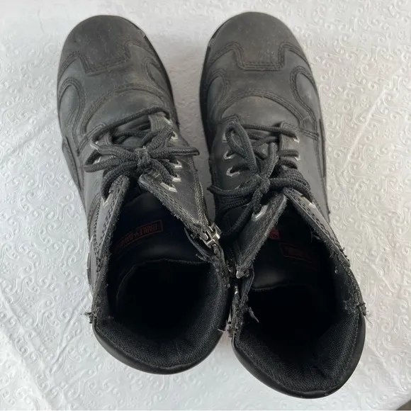 Harley Davidson Men Stealth Motorcycle Boots Black Leather D91642 Biker 12 M