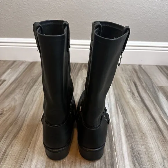 Harley Davidson Men’s boots 9.5 Black leather Harness Engineer Conductor Darren