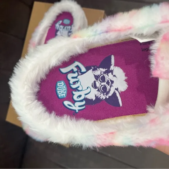 HEY DUDE Wendy Slip Furby Rainbow Slip Casual Shoes US Women’s Size 9